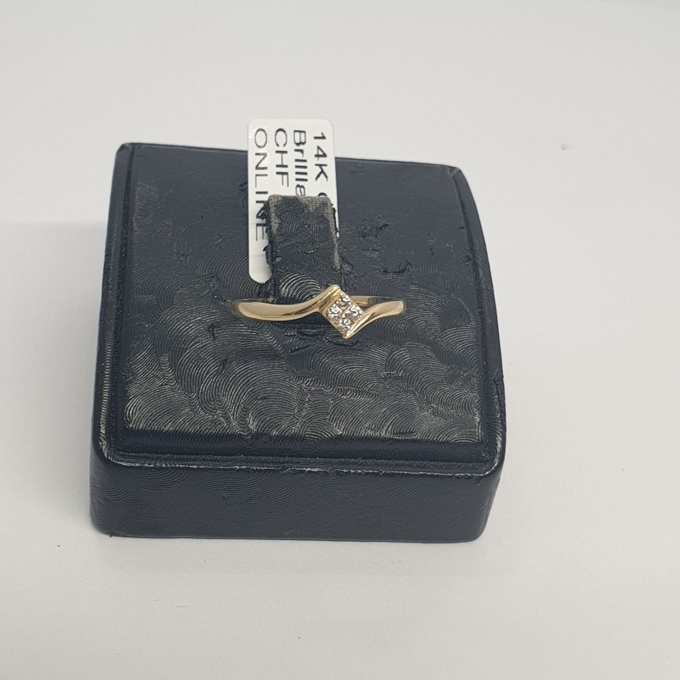 Anelli: Echt 14K Gold - Diamant Ring – Usato da Luzern venduto da Goldhaus-Luzern