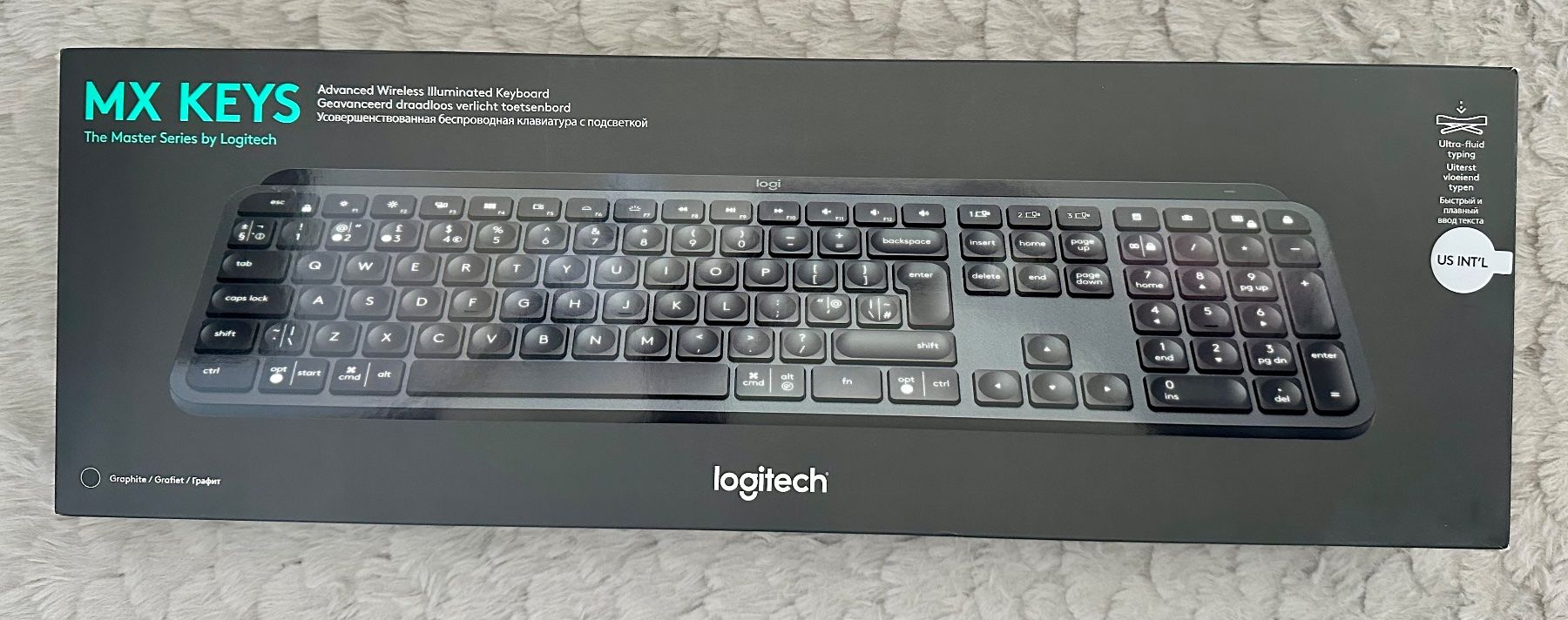 Logitech MX Keys Kabellose Tastatur (US INT'L Layout) (Gebraucht) in ...