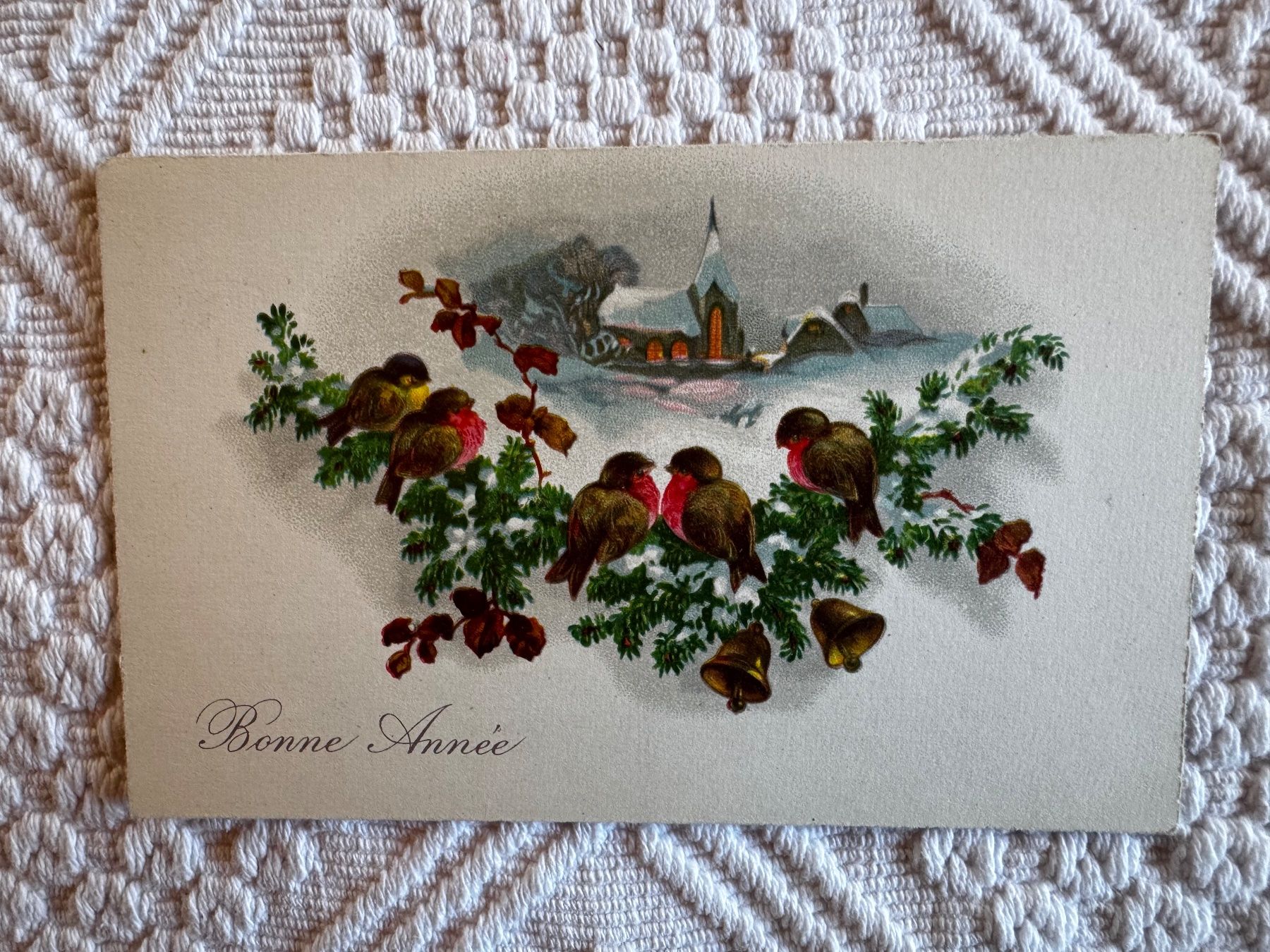 Cartoline postali: Ansichtskarte, Bonne Année, ungelaufen – Usato da Vellerat venduto da joromaur