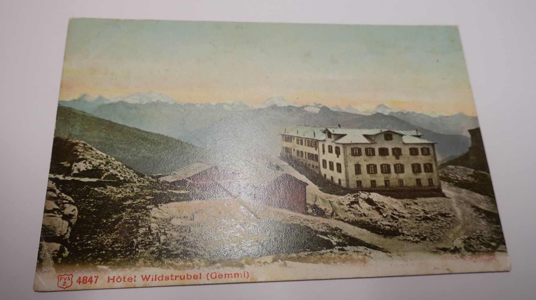 Ansichtskarten: Hôtel Wildstrubel ( Gemmi )  1905 – Gebraucht aus Cormoret von Pascalll2001 1