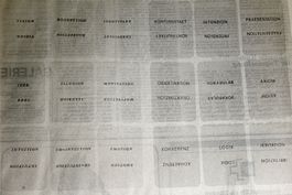 ALDO WALKER (Swiss, 1938-2000) Press-Art, Zeitung, 1973
