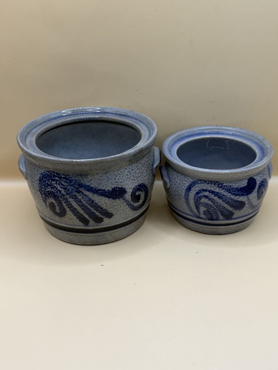 Coupes: pots grès bleu Allemagne MR Westerwald – D'occasion à Genève par sho_67qj 2