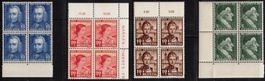 1941 4 Block  Pro Juventute   postfrisch   SBK CHF 28.00