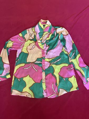 Bluse ZARA Damen Grösse M bunt Blumenmuster neuwertig