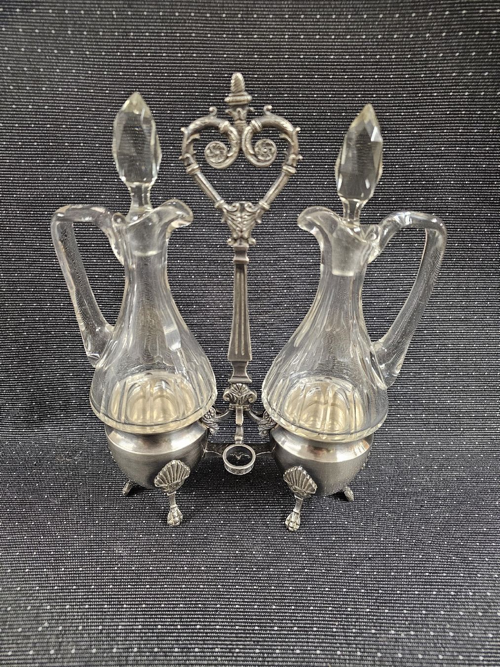 Karaffen: Antikes Silber Öl- & Essig Set, RM F2 – Gebraucht aus Mümliswil von Mizzi77