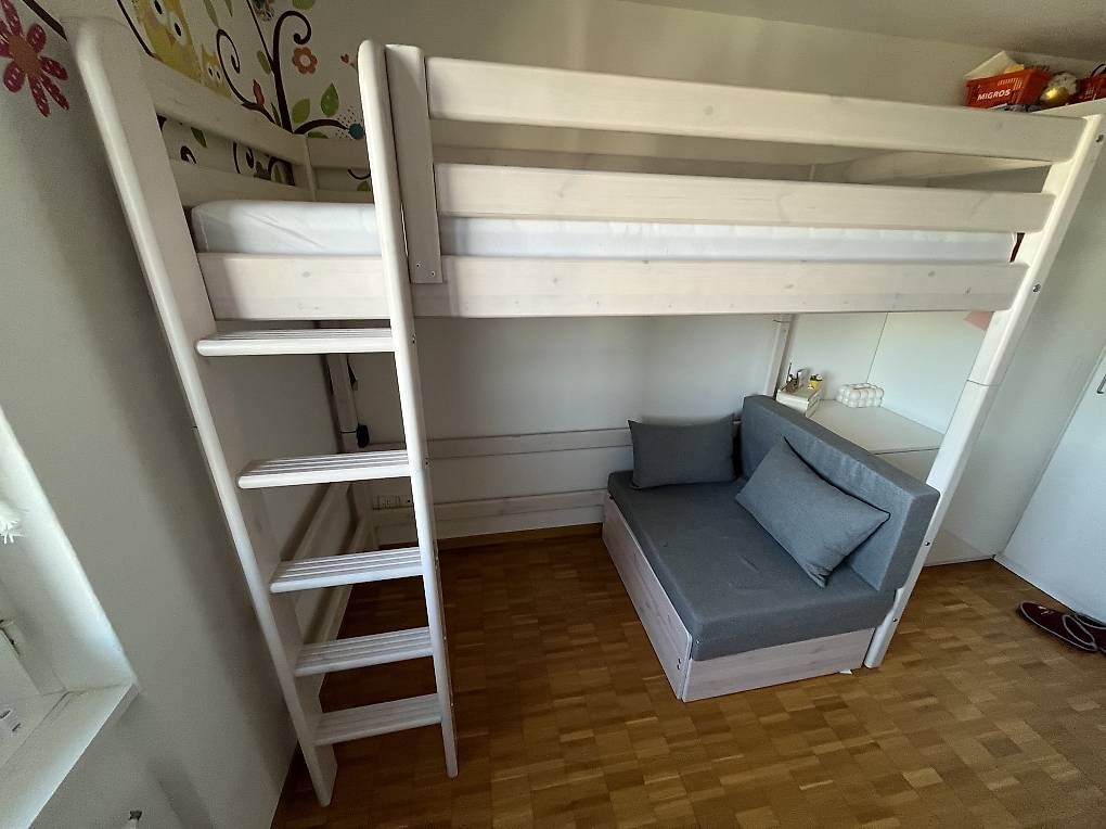 Letti: Flexa Hochbett mit Sofabett Massivholz – Usato da Ebmatingen venduto da brunosaurio 3