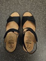 Ganter Sandalen Schwarz Leder Grösse 7 1/2 ungetragen 