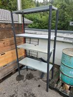 Lagerregal bzw. Werkstattregal mit 4 Tablaren 106x45x200cm