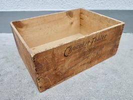 alte Holzkiste Kiste TOBLER CHOCOLAT BERNE SUISSE