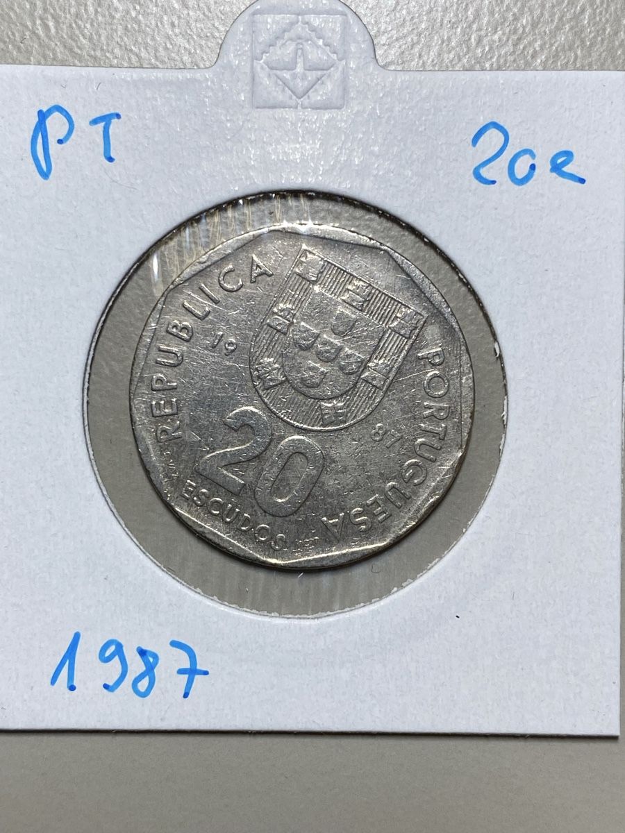 Tutti le monete: Portugal - 20 escudos - 1987 – Usato da Payerne venduto da Mike1682