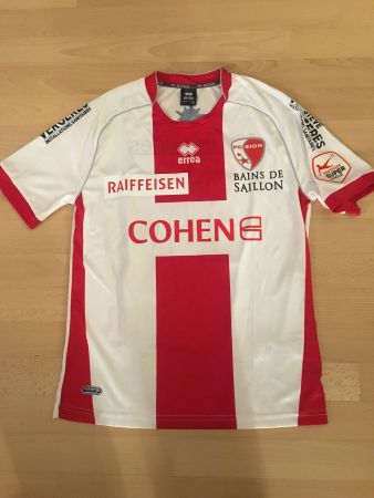 MATCH WORN # 12 FOLLONIER FC SION TRIKOT MAILLOT M