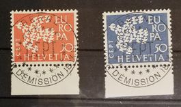 4278) 379-380, Europamarken ET Vollstempel Kt. 65.-