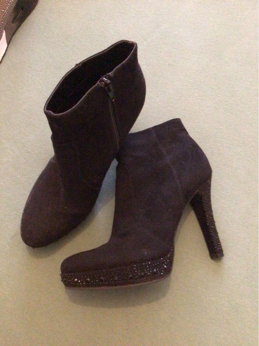 Dosenbach Scarpe da donna: Schicke Stiefeletten, schwarz, Gr.40, mit Blingbling – Usato da Niederwangen BE venduto da Diva_74