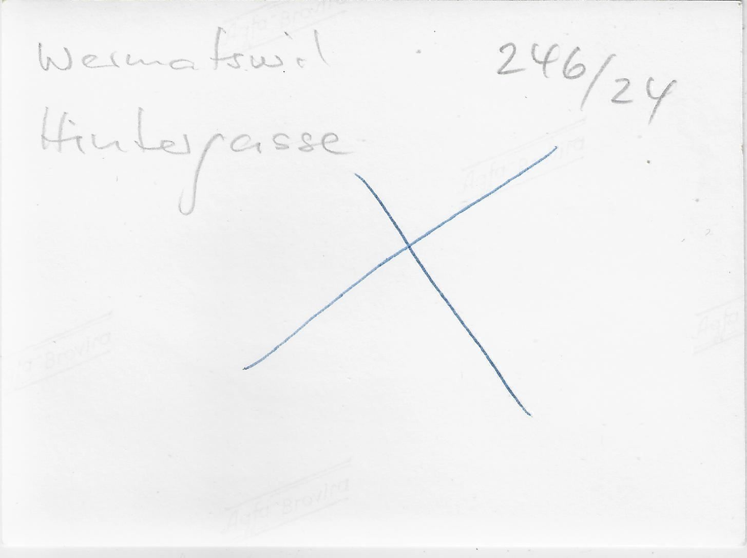 Cartoline postali: Flugaufnahme Wermatswil - Hintergasse – Antico da Ettingen venduto da Kartenplanet 1