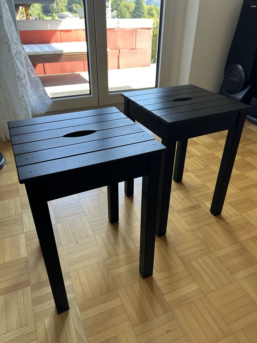 Micasa Hocker: HOLZ-TABURETT II Hocker x 2 – Neu (gemäss Beschreibung) aus Luzern von zapatae 2