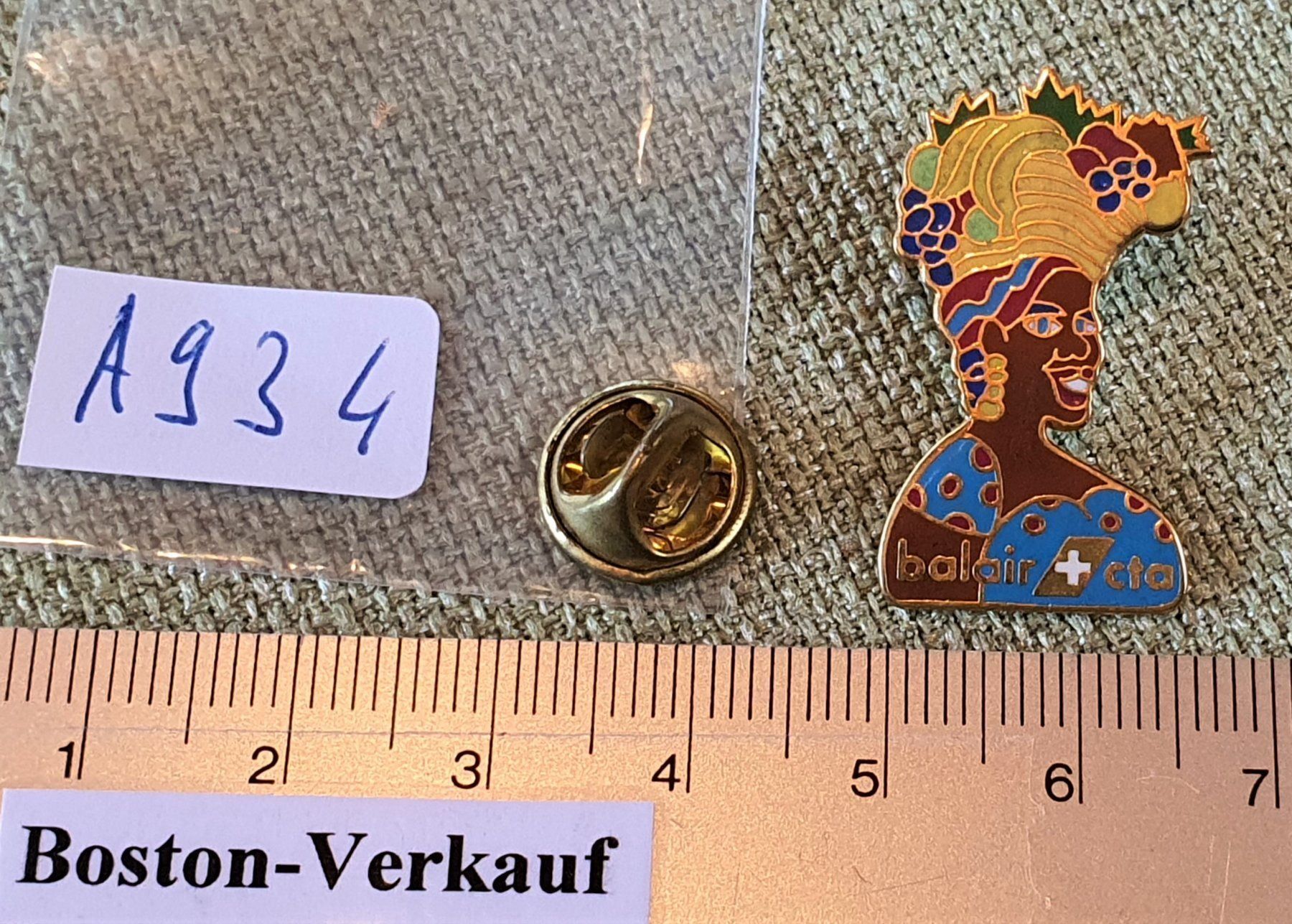 Placchette & Badge: A934 - Pin Balair CTA Schweiz – Usato da Reinach BL venduto da Boston-Verkauf 2
