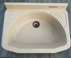 Spültrog Romay Cream-Beige Eckspüle guter Zustand