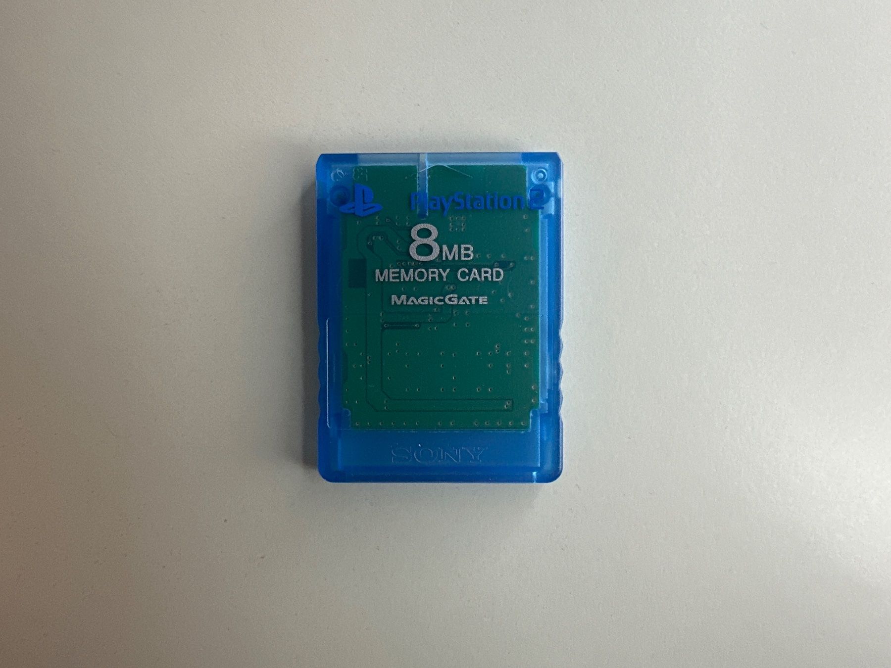 Sony Memory unit & Memory card: PS2 Memory Card blau durchsichtig – Usato da St.gallen venduto da taduz