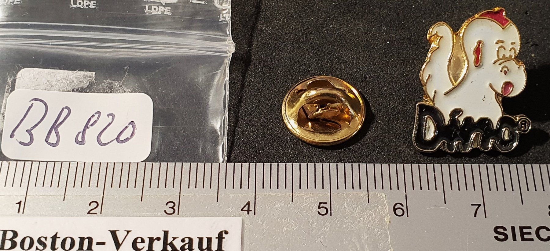Plaketten & Abzeichen: BB820 - Pin Dino – Gebraucht aus Reinach BL von Boston-Verkauf 1