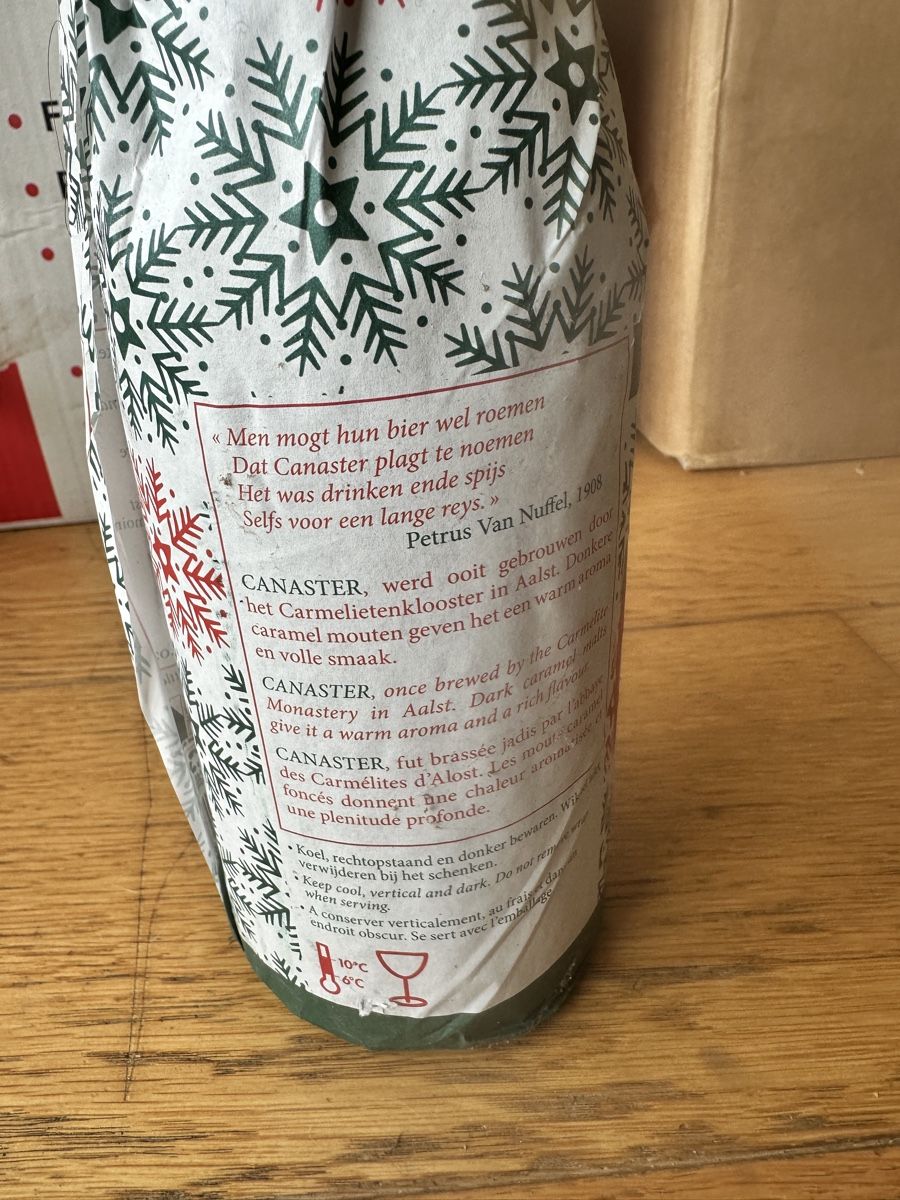 Bicchieri, Caraffe & Bottiglie: Canaster Scotch Ale Bierflasche, Winter-Edition, selten! – Nuovo e nell'imballaggio originale da Basel venduto da jul_fz98 2