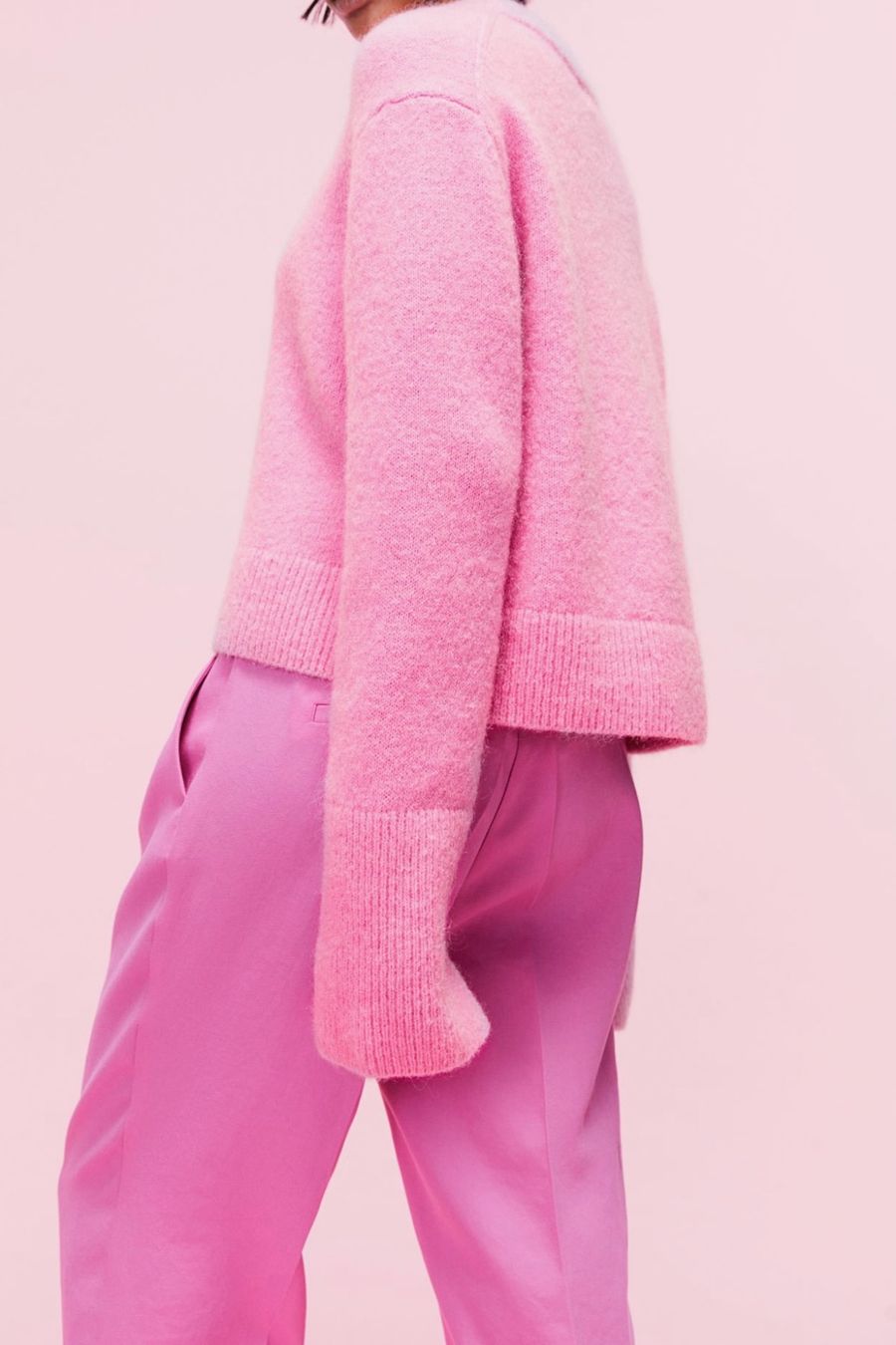 H&M Lotti di vestiti: Pink Stretchhose 38 und Rosa Feinstrickpulli S von H&M – Usato da Erlinsbach venduto da Clodimodi 6