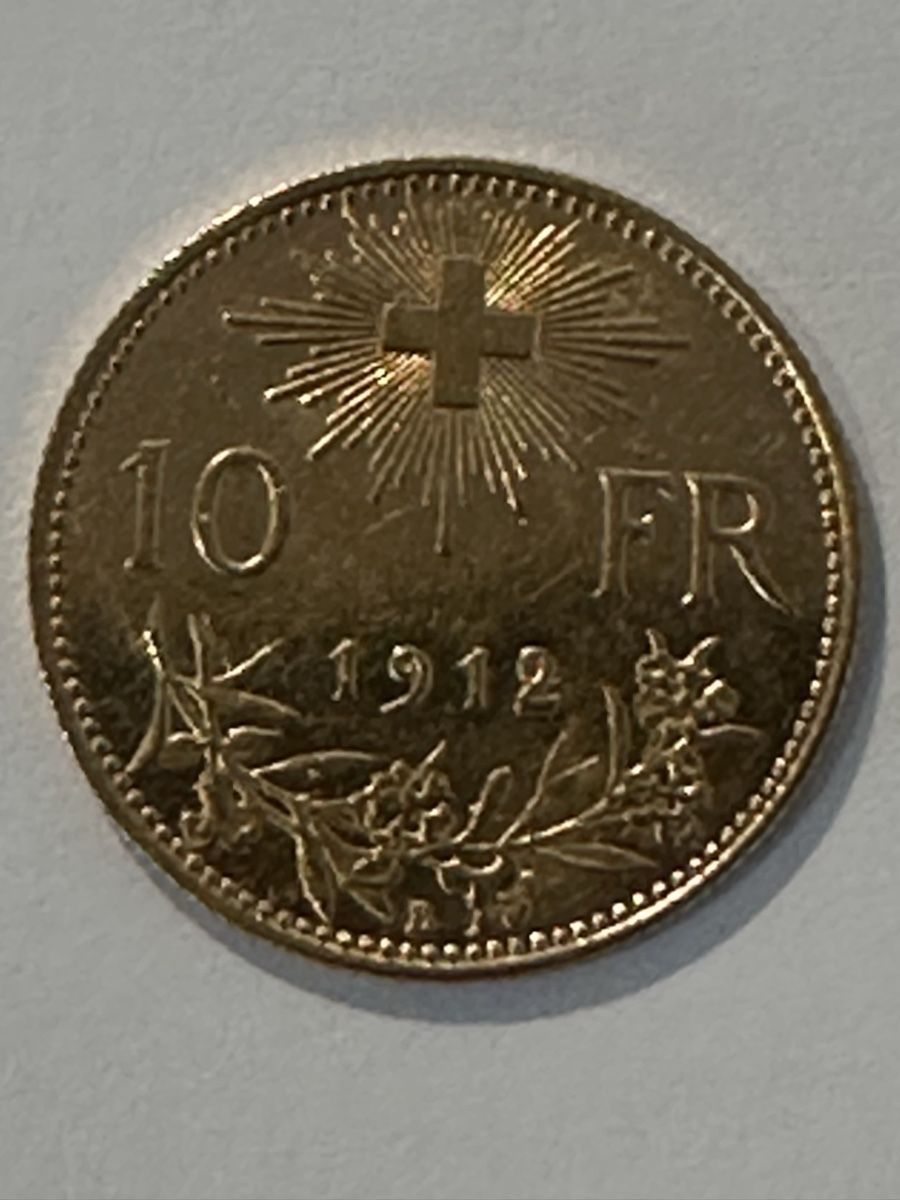 Toutes les monnaies: 10.-Vreneli 1912 – D'occasion à Baar par julupa10