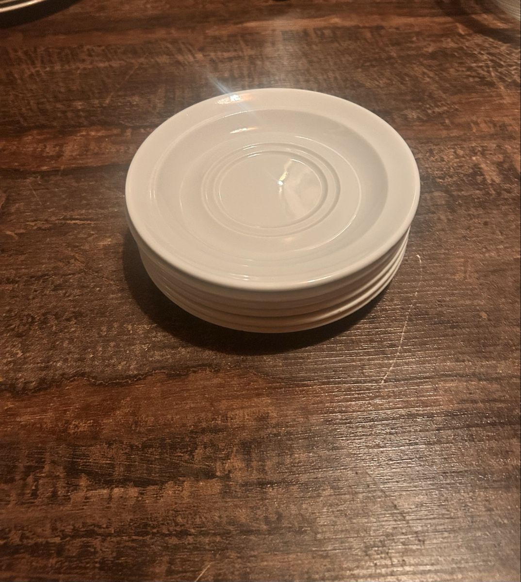 Piatti: Soucoupe porcelaine blanche  – Usato da Moutier venduto da lak_dw7c