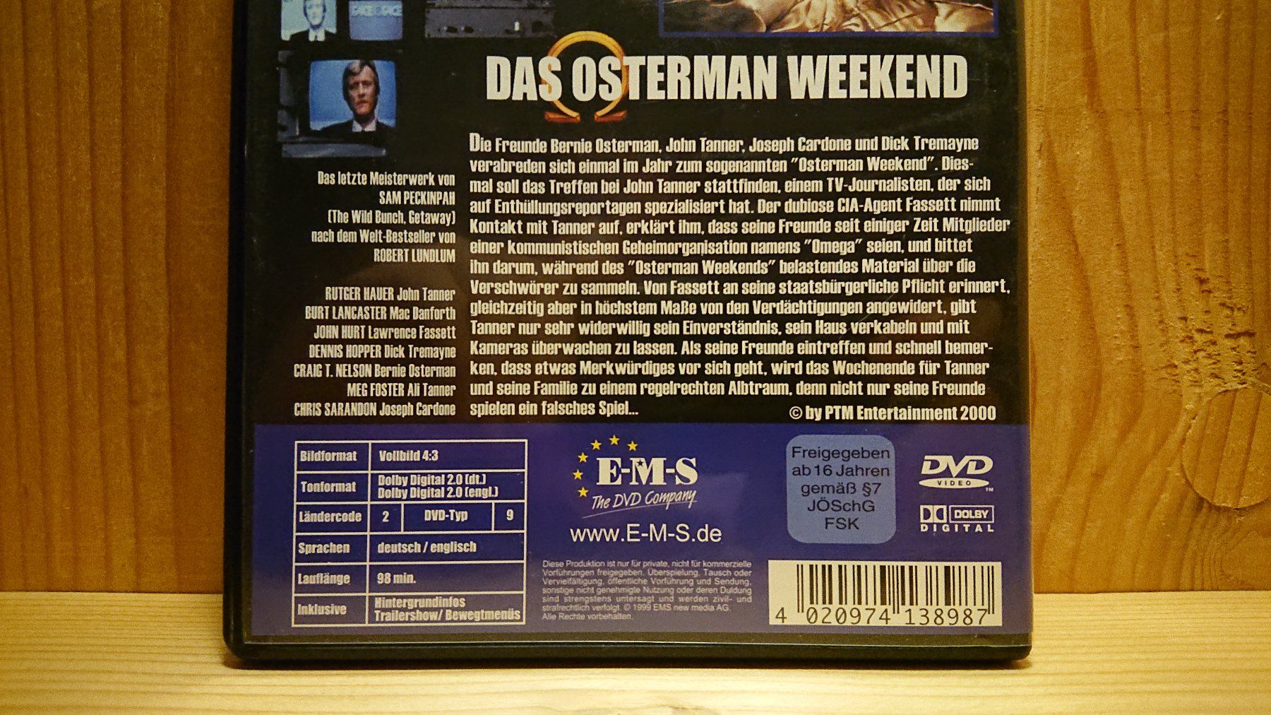 Tutti i DVDs: DAS OSTERMAN WEEKEND DVD mit Rutiger Hauert – Usato da Wilderswil venduto da Exebub 2