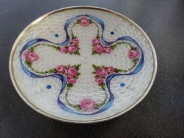 Tellerchen mit Fuss Guilloche / Marie-Antoinette Dekor