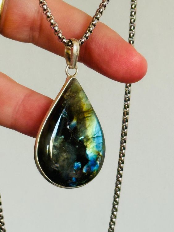 Collier Pierres Labradorite 