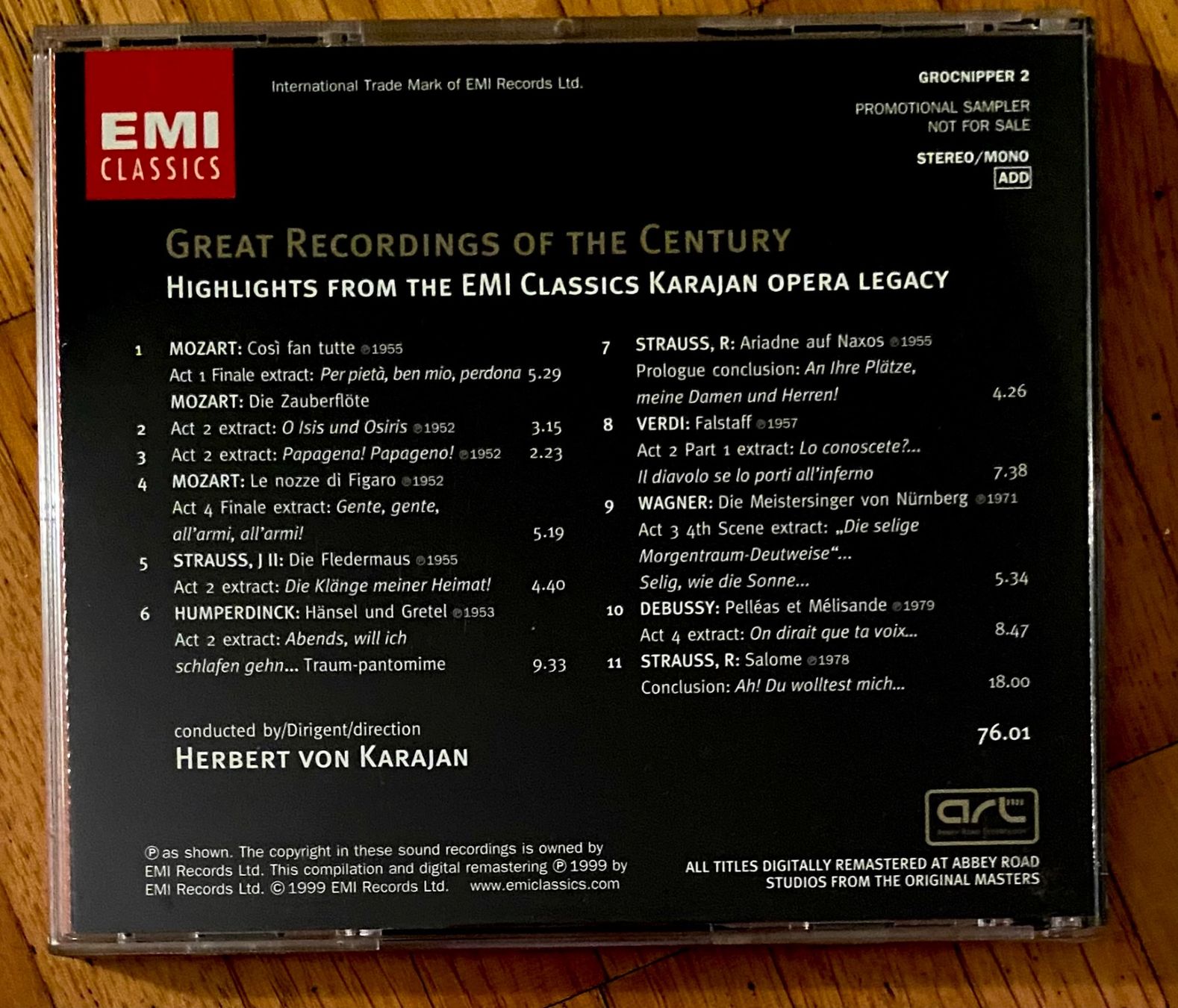 CDs: HERBERT VON KARAJAN CD HIGHLIGHTS FROM THE EMI CLASSICS – Gebraucht aus Luzern von Lycka 1