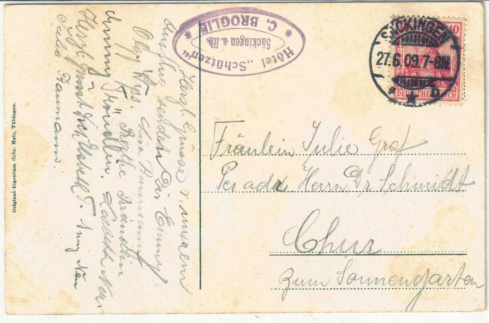 Cartes postales: Stein und Säckingen - Generalansicht - Litho – D'occasion à Ettingen par Kartenplanet 1