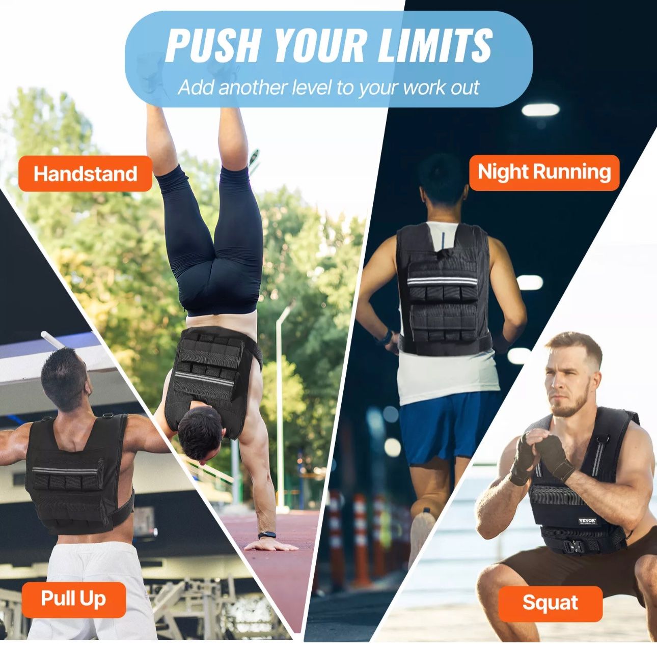 Manubri & Pesi: VEVOR Gewichtsweste Laufweste Trainingsweste Gewichte Einste – Nuovo e nell'imballaggio originale da Amriswil venduto da JaJa-Express 5