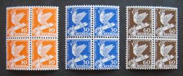 1932 Abrüstungskonferenz 3 Vierer einwandfrei postfrisch **
