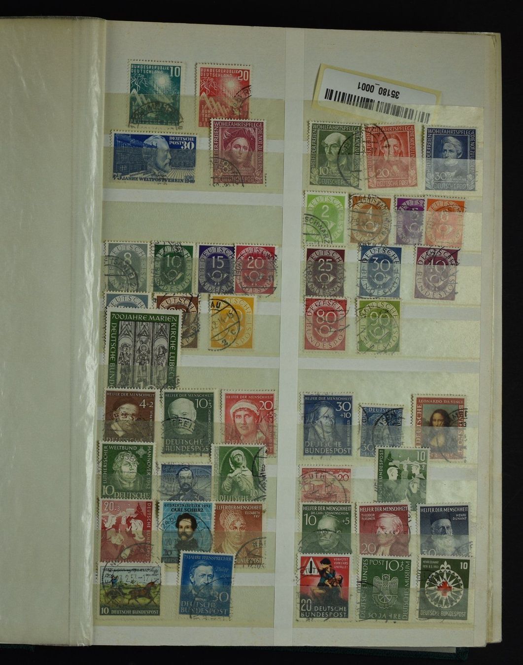 Alle Briefmarken: BUNDESREPUBLIK, SAMMLUNG IN EINSTECKBUCH 1949-2007, GEST. – Gebraucht aus Wetzikon ZH von Philimpex 1