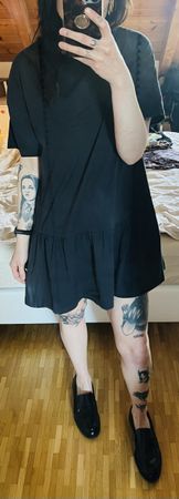 Robe t-shirt noire décontractée Taille S