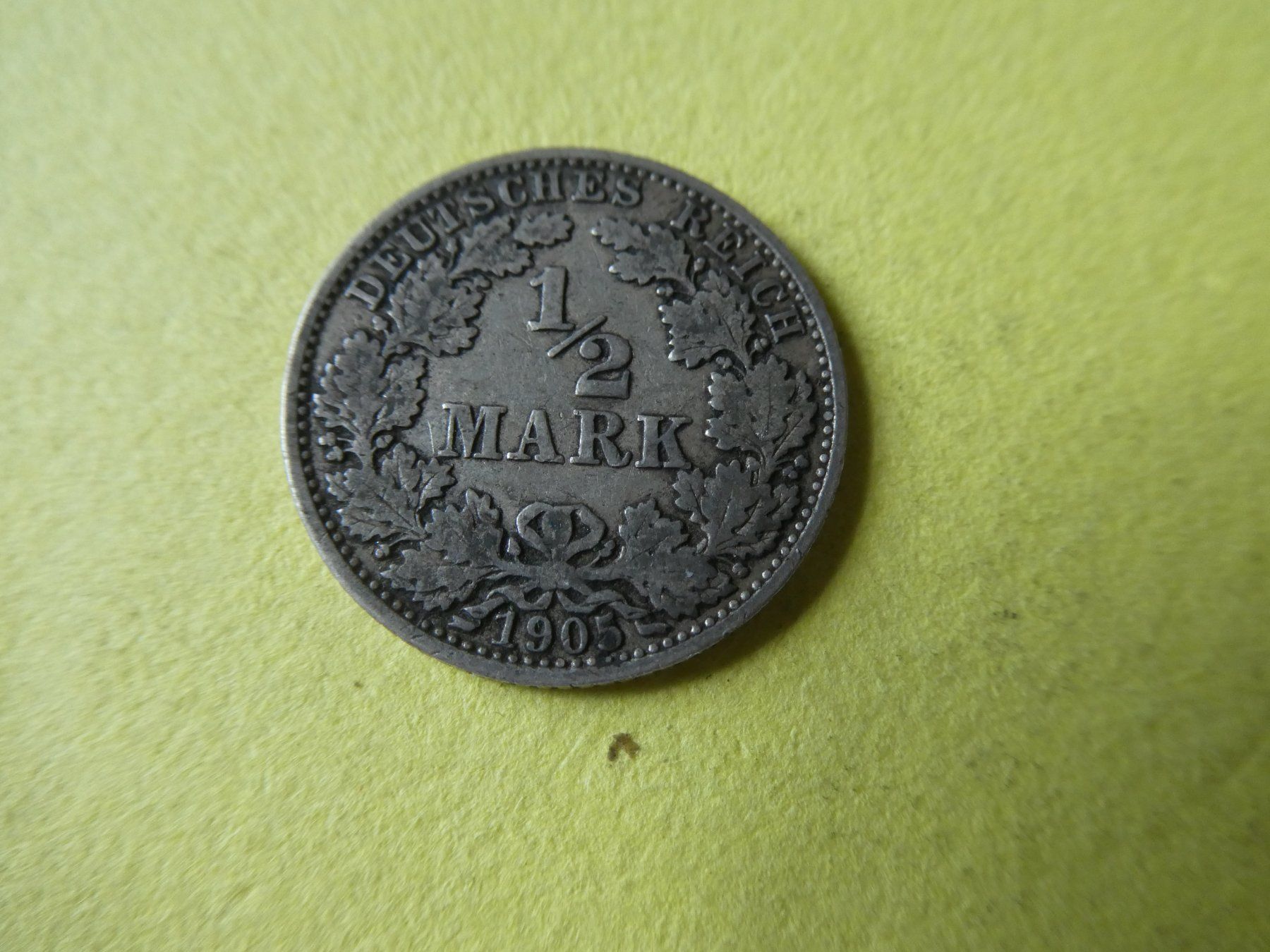 Tutti le monete: Dt. Reich 1905 A 1/2 Silbermark – Usato da Hinterforst venduto da Rohusri