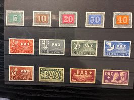 Briefmarken Schweiz PAX