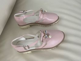 RARITÄT - stylischer & edler Damenschuh mit Perlen, rosa, 38