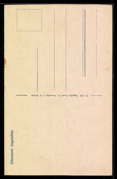 Ansichtskarten: Giovanni Segantini: Giovanni Segantini,  – Gebraucht aus Berlin von bartko-reher 1