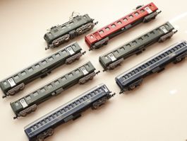 Lima SBB Re 4/4 + grosses Personenwagen Set - Spur N