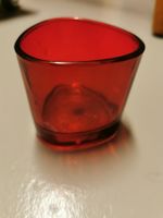 Rotes Windlicht Glas, Teelichthalter für gemütliche Abende