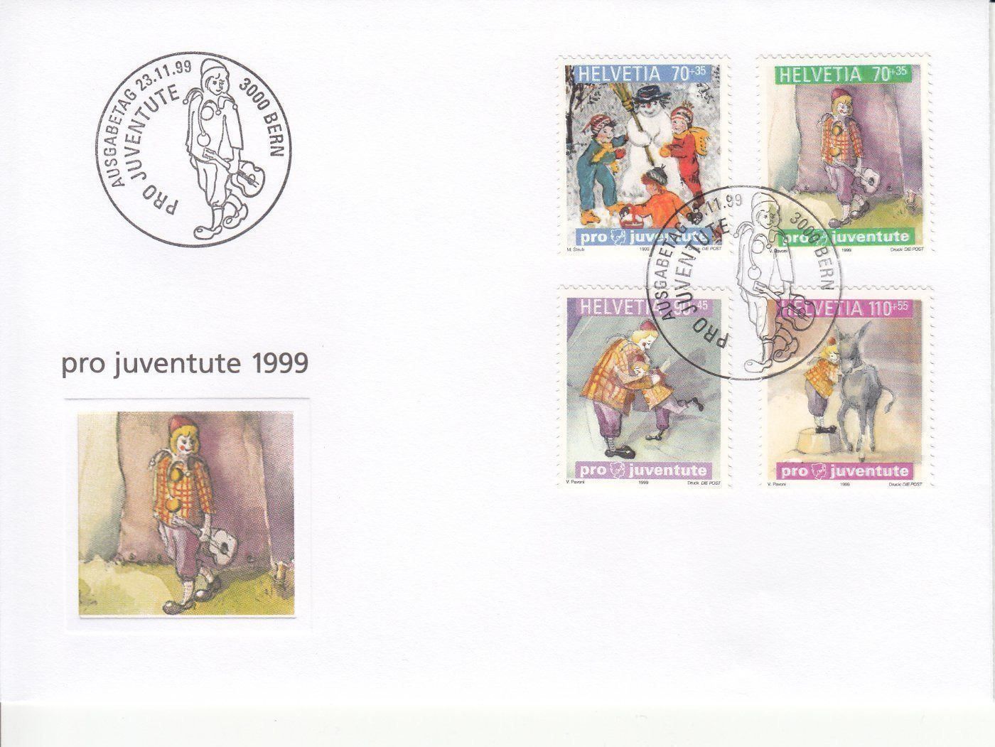 Tous les timbres: SBK J352 - J355 Satz FDC – D'occasion à Bürglen TG par StampGraf