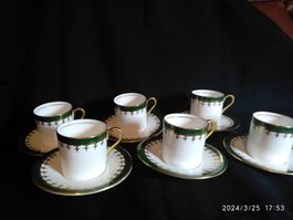 6 tasses avec soucoupes Aynsley England