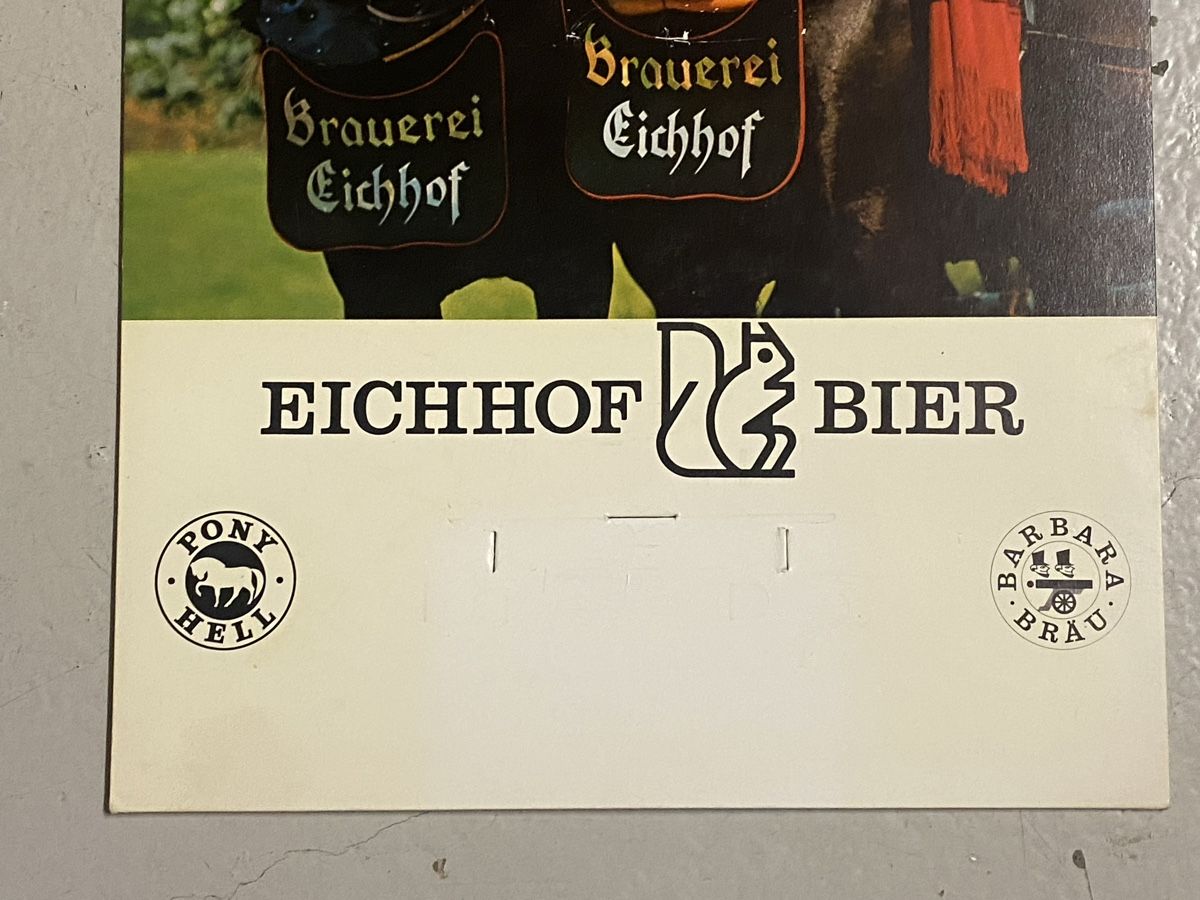 Eichhof Schilder: Brauerei Eichhof – Gebraucht aus Mosnang von Goldwasser 1