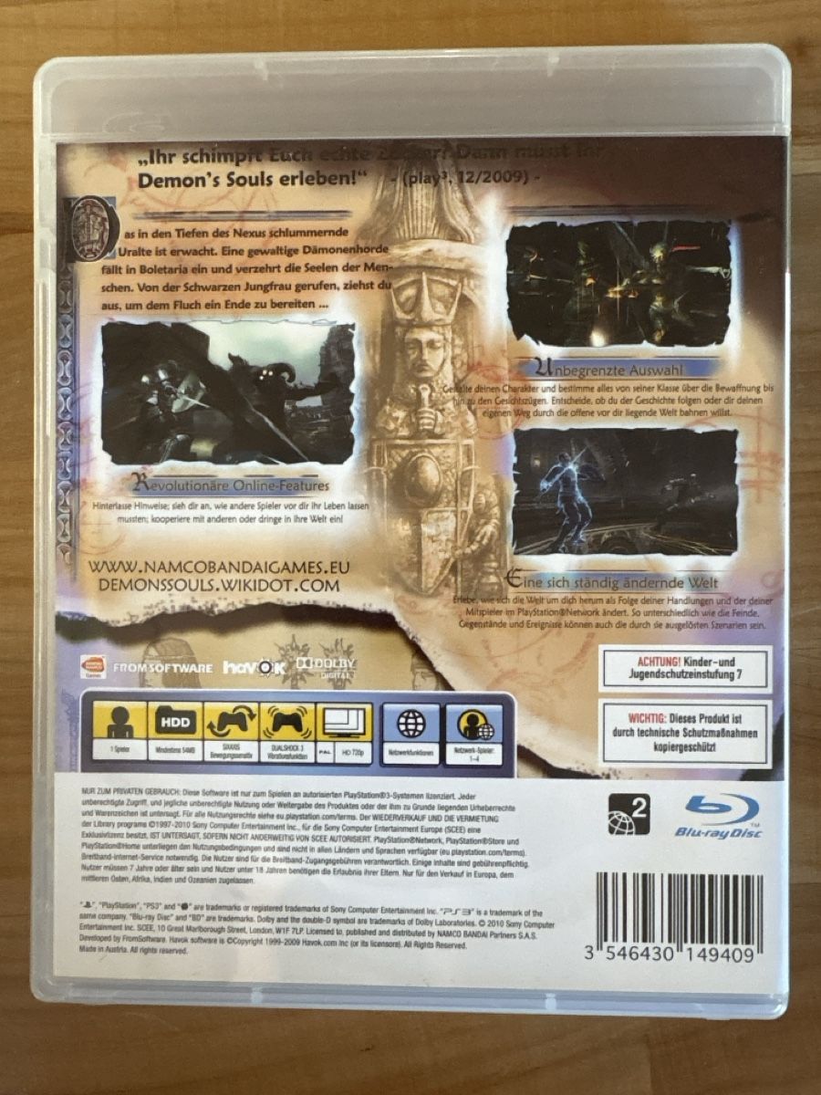 Spiele: PS3 Game / Demon's Souls – Gebraucht aus Rümlang von resale35 1
