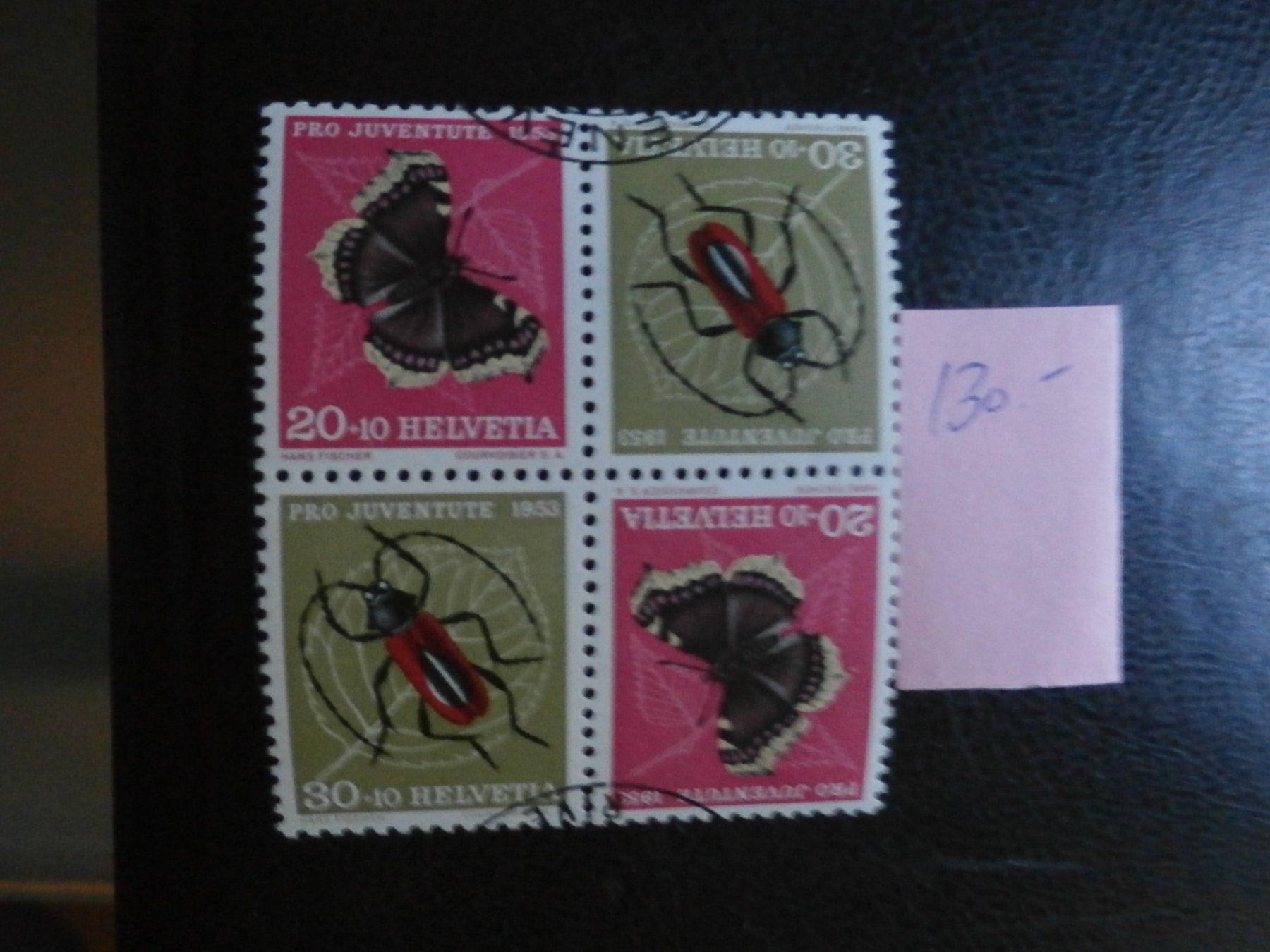 Alle Briefmarken: CH PJ Zusammenhängend 1953 – Gebraucht aus Kehrsatz von Bernherb2 1