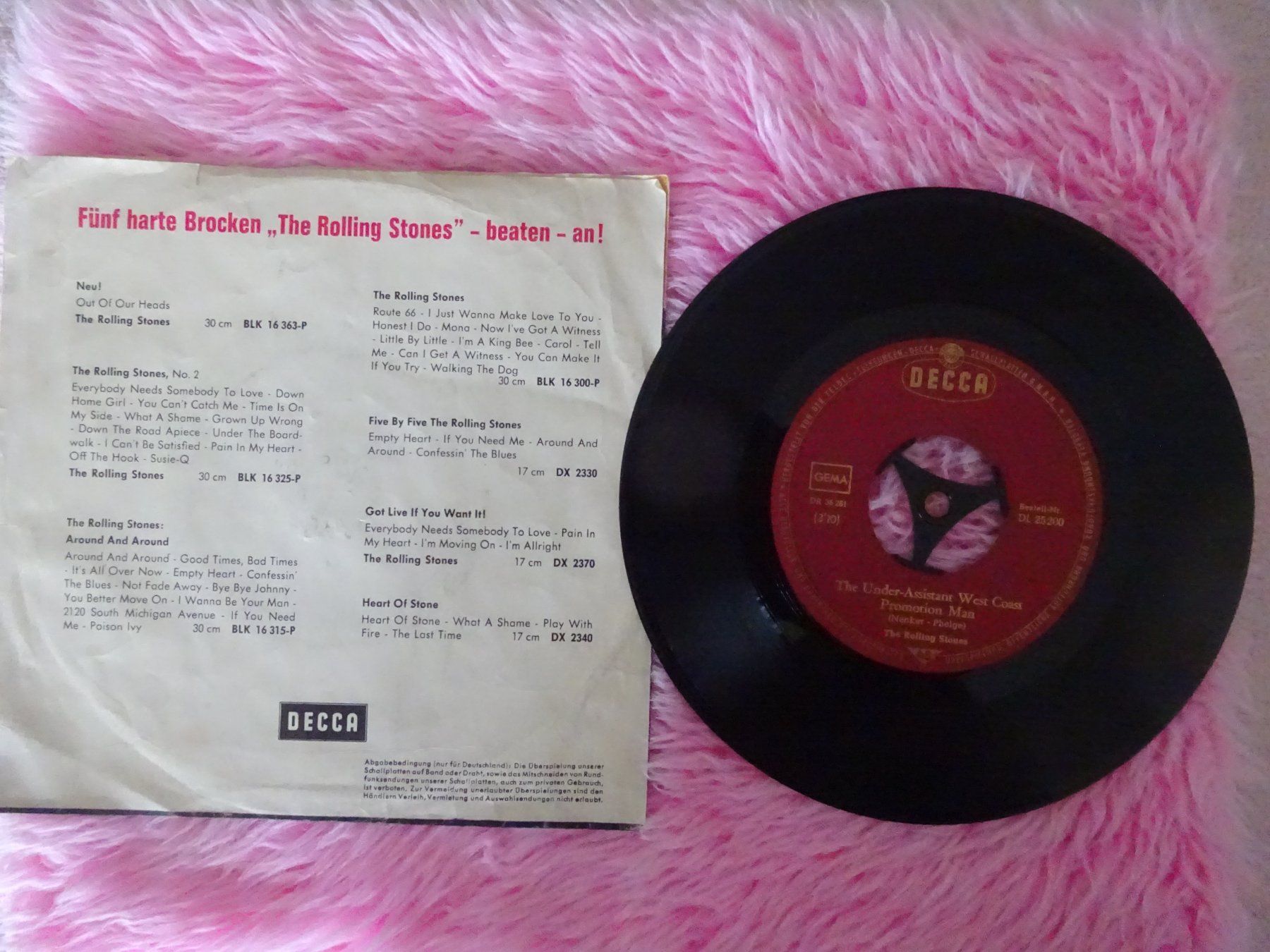 Schallplatten: THE ROLLING STONES** SATISFACTION – Gebraucht aus Luzern von xrayspex99 1