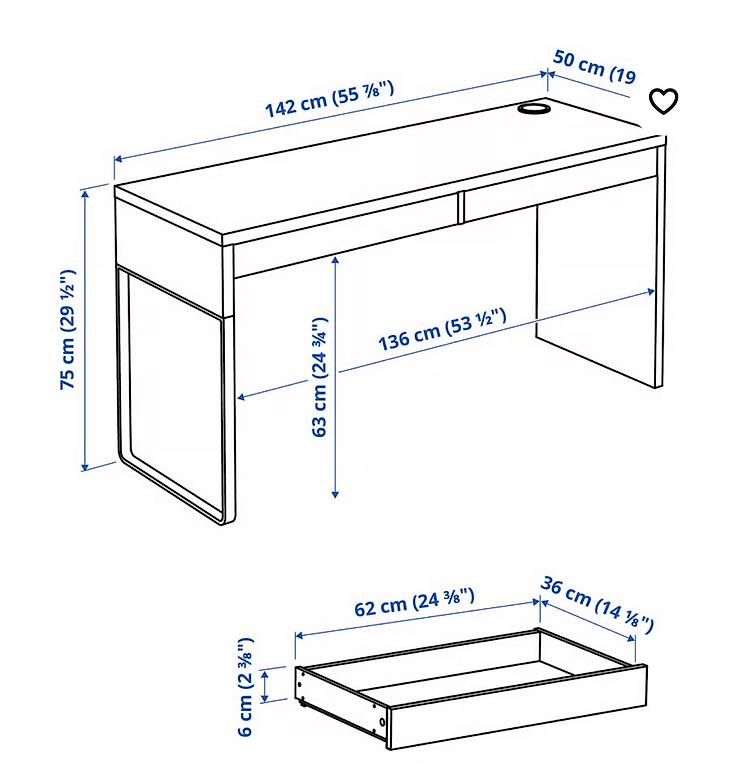 Scrivanie: Bürotisch Micke Ikea – Usato da Therwil venduto da niggidaetsch 1