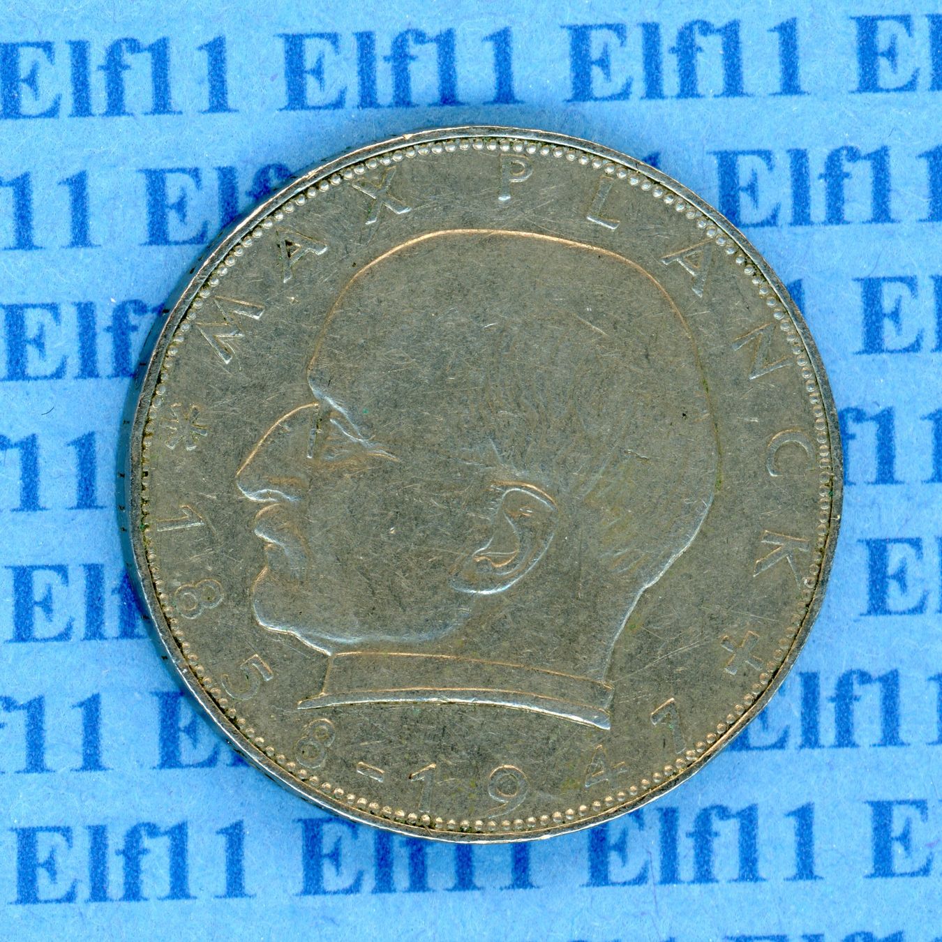 Tutti le monete: DEM___2.00 1957J Planck -vz 2 Deutsche Mark – Usato da Widnau venduto da Elf11 1